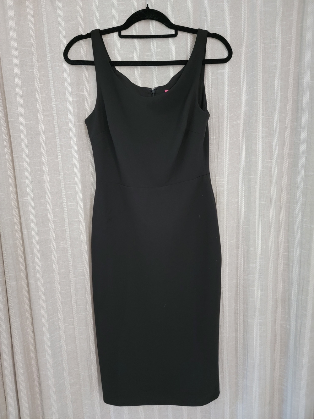 Betsey Johnson Black Midi Sheath Dress